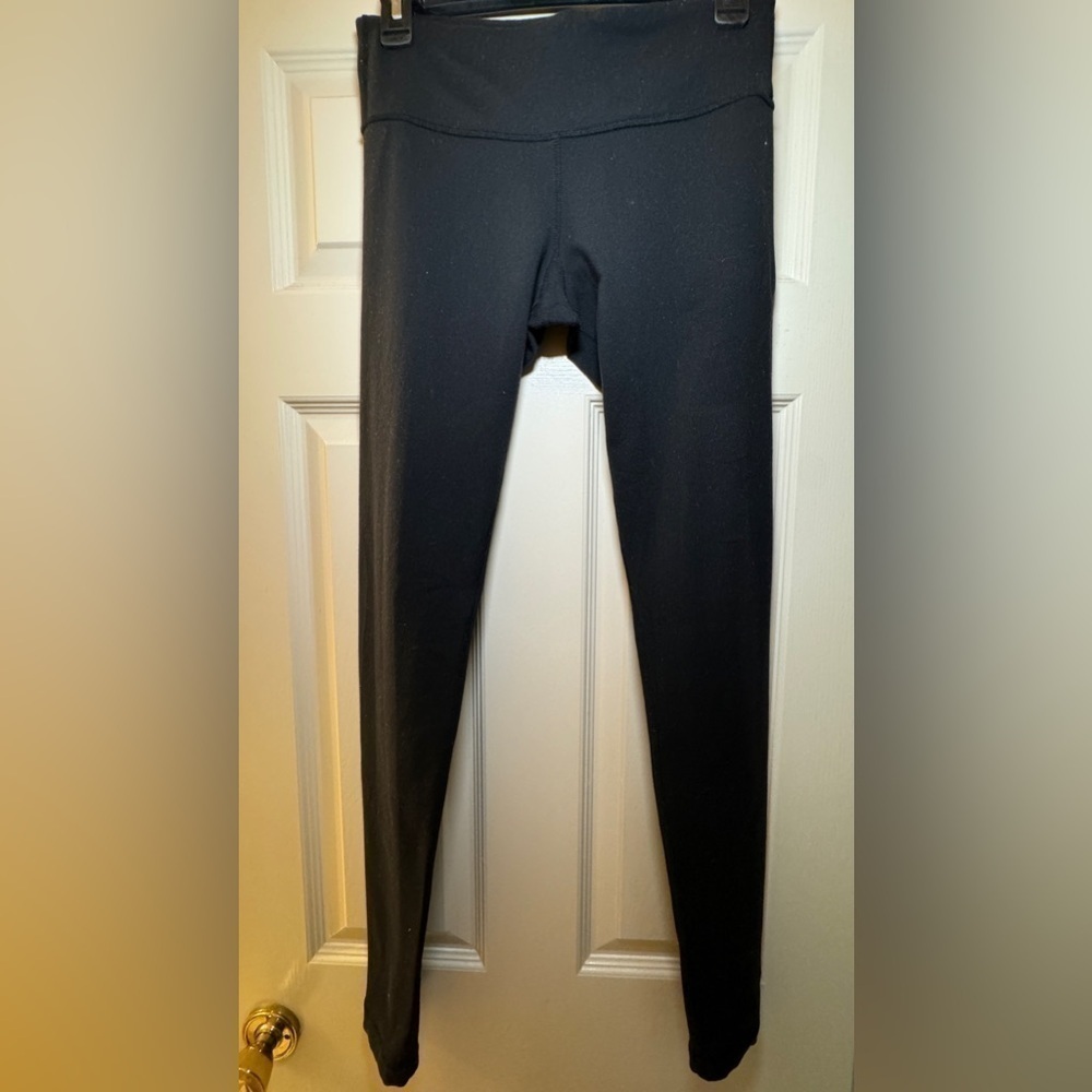 Lululemon Wunder Under Leggings Size 6 Black Full Length Luon 30.5